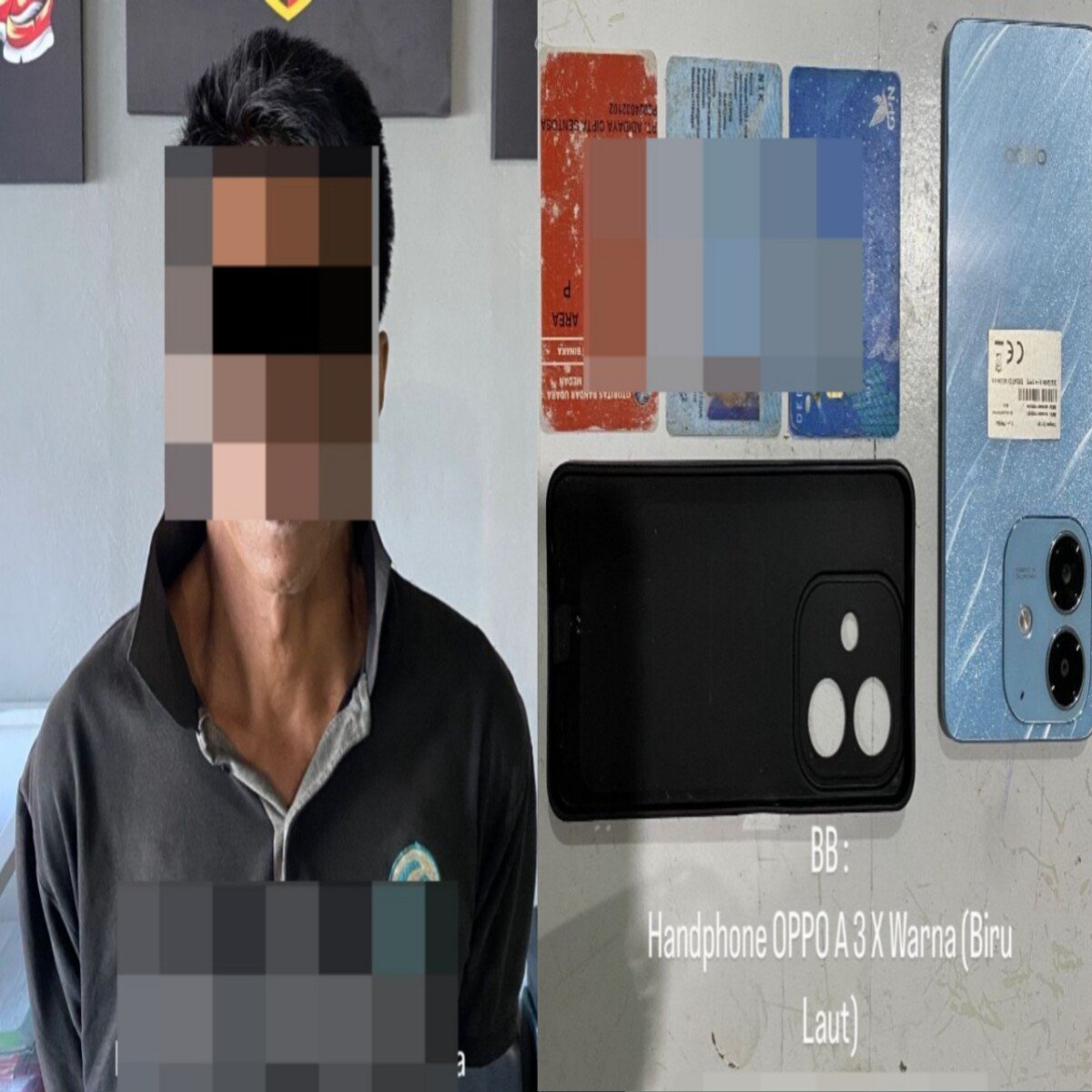 Curat di Way Kanan, Polisi Ringkus Pelaku Curi Hp di Rumah Makan