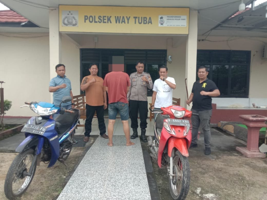 Curat di Way Kanan, Polsek Way Tuba Ringkus Pelaku Curi Sepeda Motor di Say Umpu