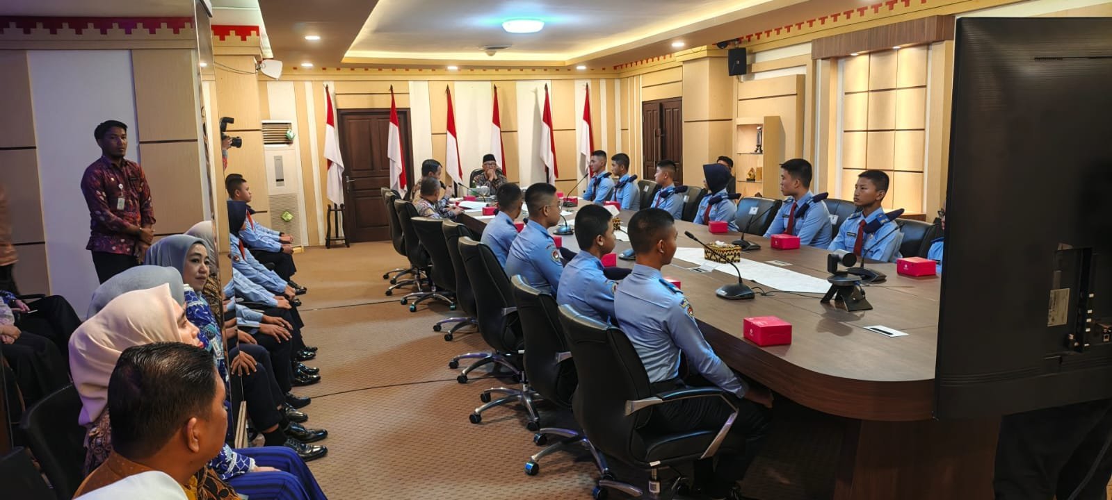 28 Siswa SMA Taruna Nusantara Asal Lampung Audiensi dengan Gubernur Lampung