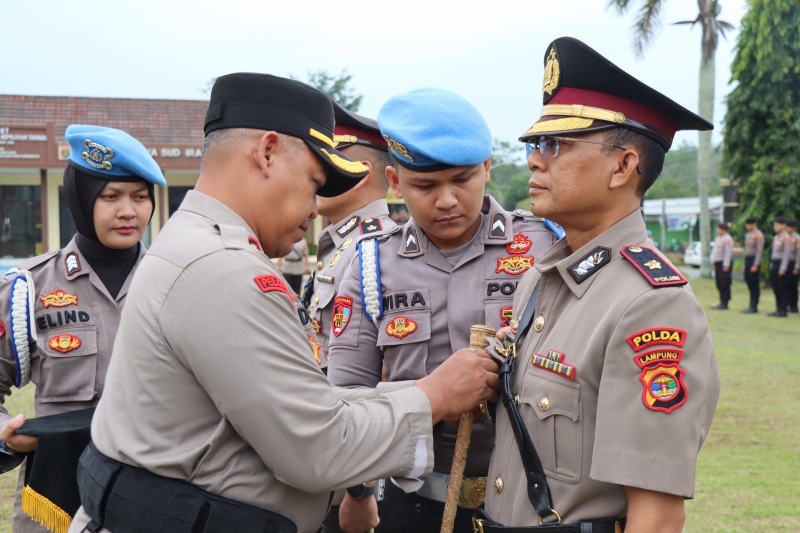 Jelang Ramadhan 1447 Hijriah, Polres Way Kanan Gelar Upacara Sertijab Wakapolres dan Kasipropam