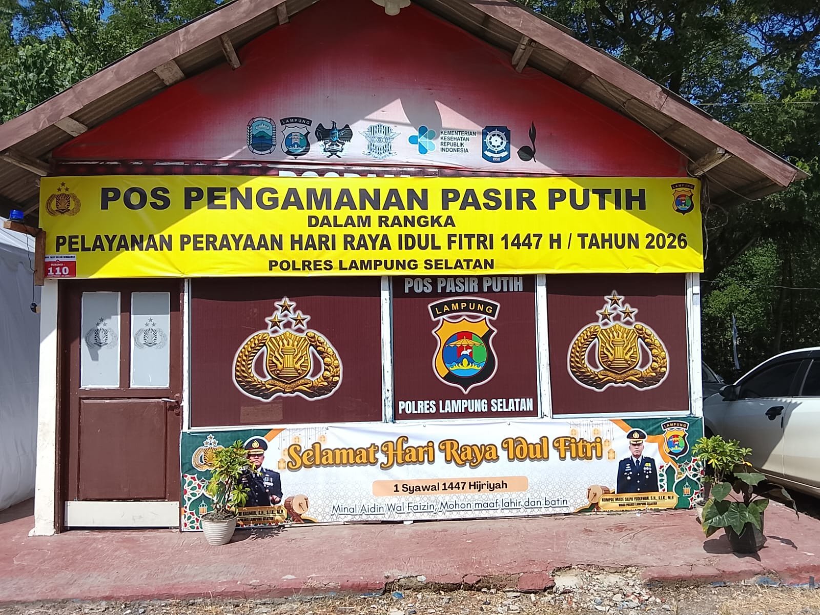 JMI Liputan Lapangan: Pos Pengamanan dan Posko Kesehatan Arus Mudik Katibung Siap Layani Pemudik